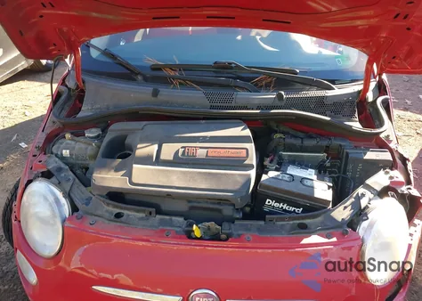 2012 Fiat 500 Sport z USA, uszkodzony, nr VIN 3C3CFFBR9CT109658